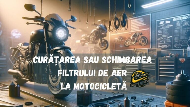 Curățarea sau schimbarea filtrului de aer la motocicletă